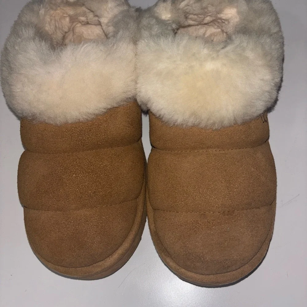 UGG Tazzlita Women's Chestnut Platform Slippers Shoes Size 9 - Picture 4 of 7